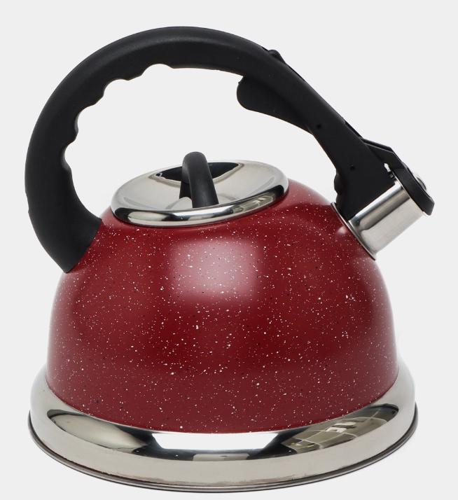 Чайник со свистком Domassi 7575 темно-красный (3.5Л) недорого