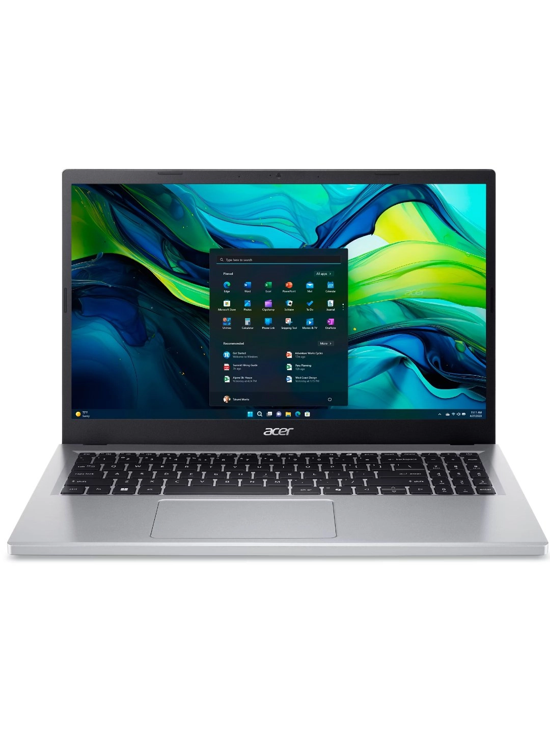 ACER ASPIRE Go15 / Core i3-N305 / DDR 8GB / SSD 256GB / 15.6" FHD IPS Silver Noutbuki sotib olish