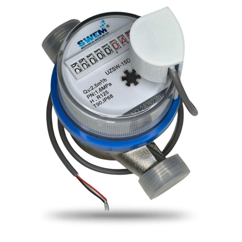 Счетчик холодной горячей воды  импульсный SWEM 15 ХВС, ГВС (R125) недорого