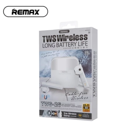 Remax TWS-26 oq simsiz quloqchini O'zbekistonda