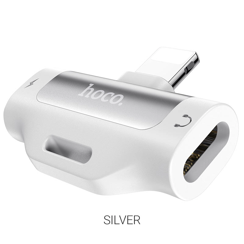Многофункциональный адаптер Hoco Lightning LS31 серебристый купить