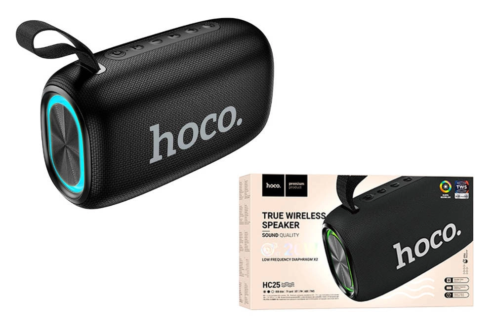 Hoco HC25 qora simsiz Bluetooth-kolonkasi arzon