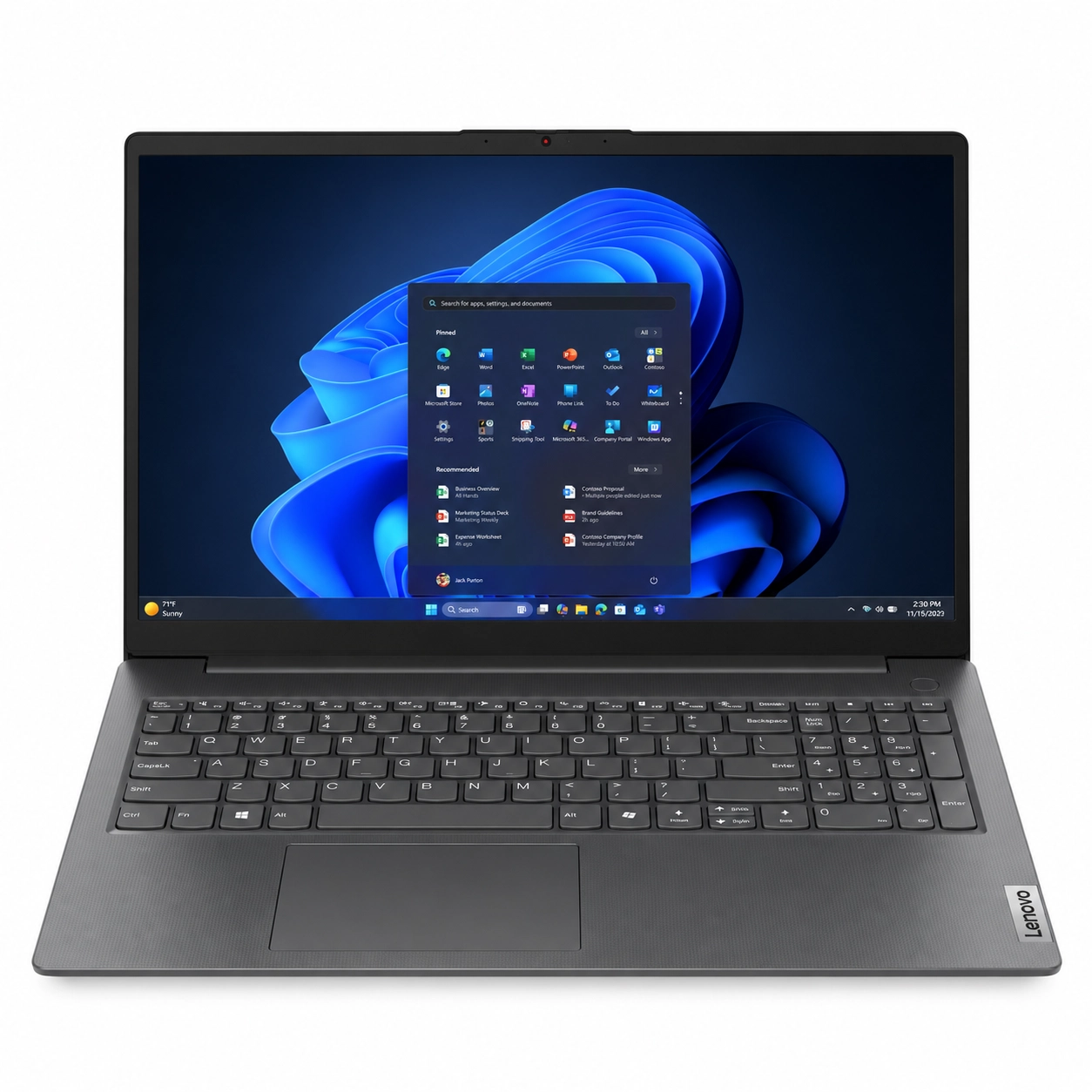 Noutbuk Lenovo V15 G6 (Intel N100 / 8GB / 256GB SSD / 15,6&Prime; FHD) Black sotib olish