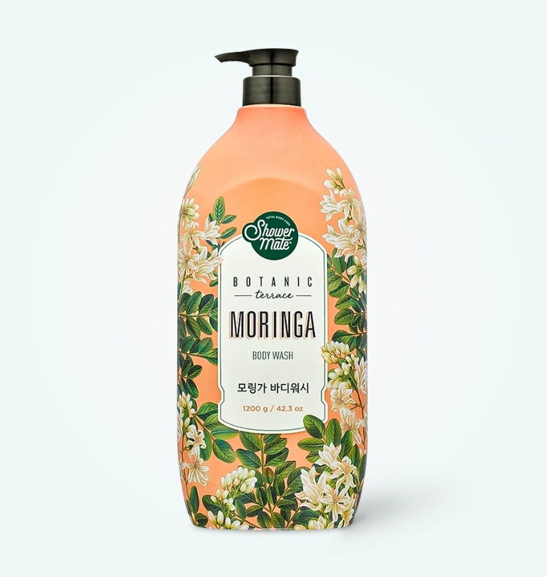 Гель для душа Свежая Моринга Shower Mate Botanic Terrace Moringa Body Wash 1200g купить
