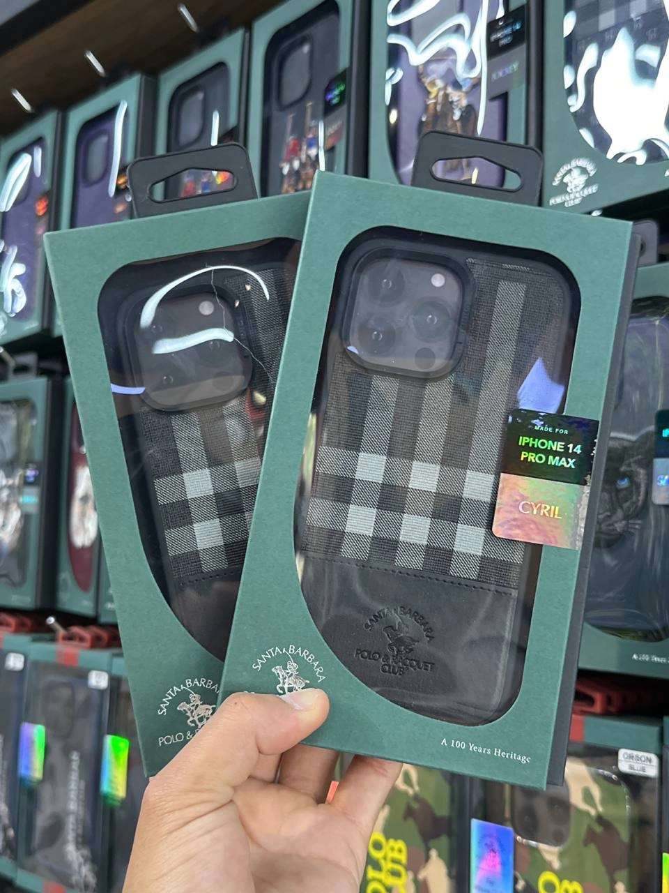 Защитный чехол из эко-кожи на смартфон Iphone 14pro max и 14pro POLO CYRIL в Узбекистане