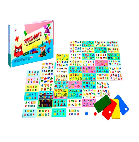 "Хлоп-лото №3" По цвету с трубочкой Р3937 купить