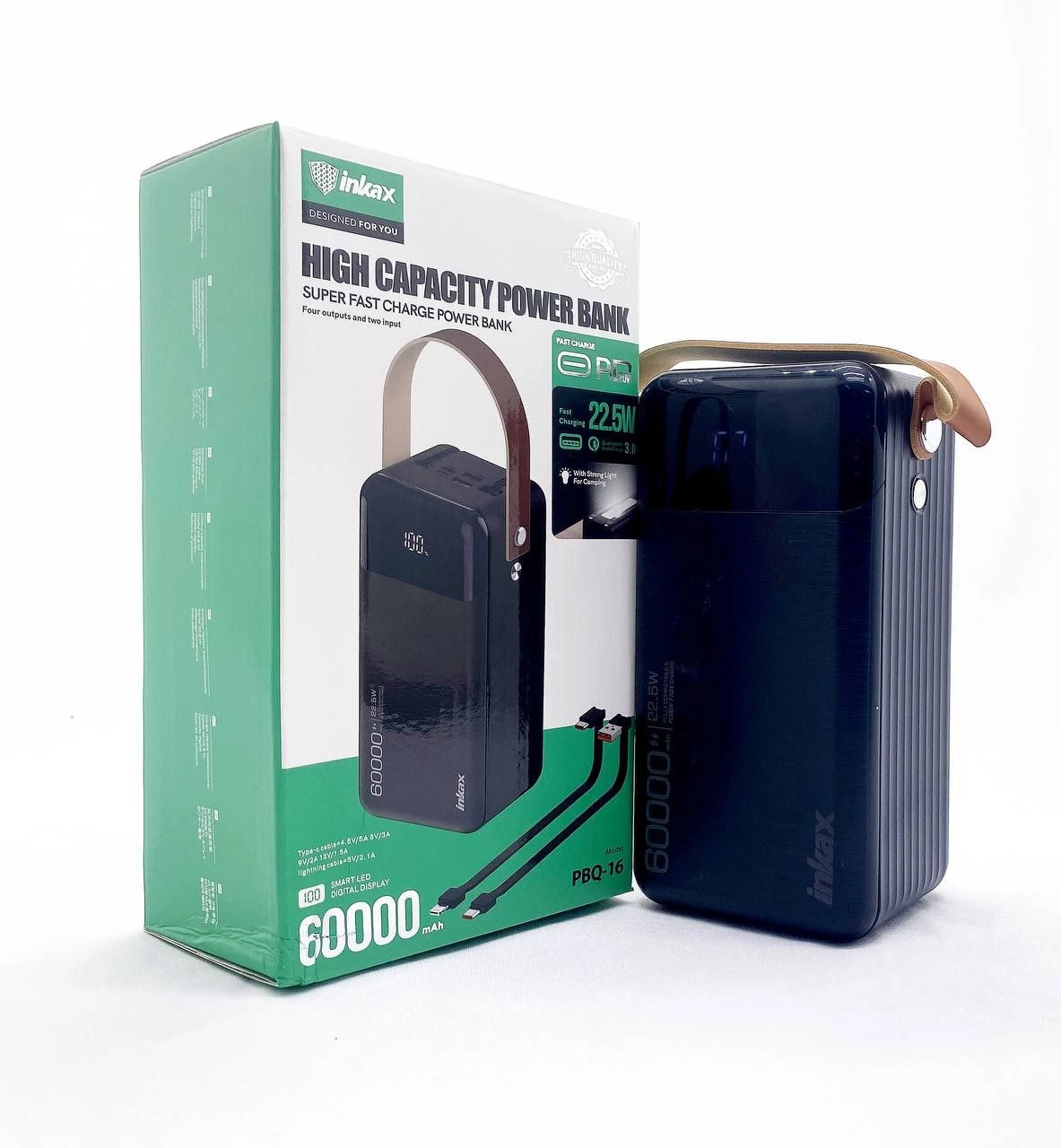 Внешний аккумулятор Bank Inkax  PBQ16 60000mAh в Узбекистане