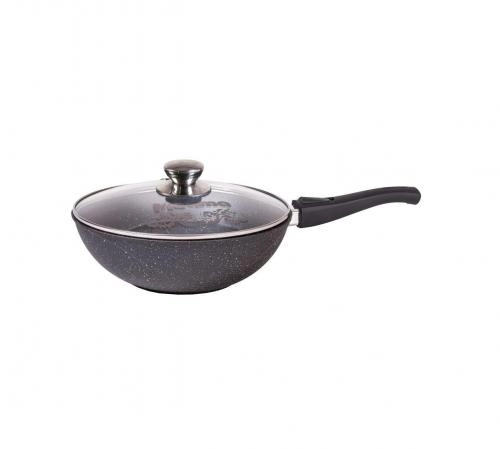 "WOK" turkumidan olinuvchi dastali va qopqoqli "Mechta" tovasi (Granit) 28cm Brown sotib olish