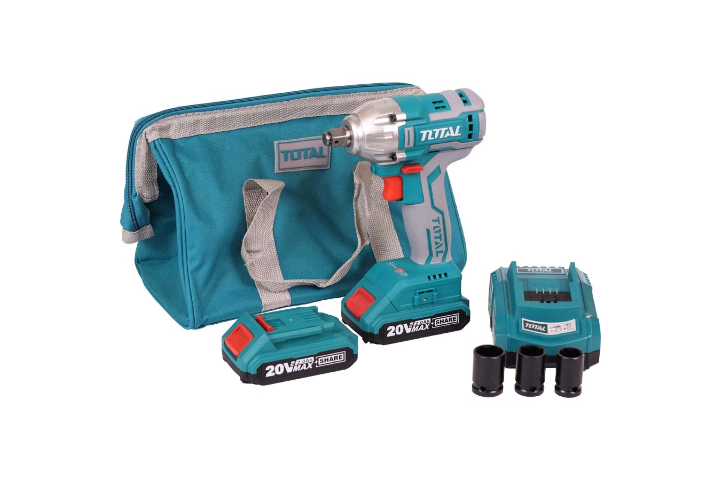 TOTAL TIWLI2001 akkumulyatorli zarbali gaykovert rasm bilan