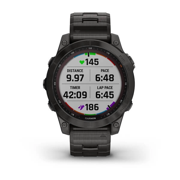 Смарт часы Garmin FENIX 7 Sapphire Solar Edition Carbon Grey DLC Titanium with Carbon Grey DLC Vented Titanium Band с фото