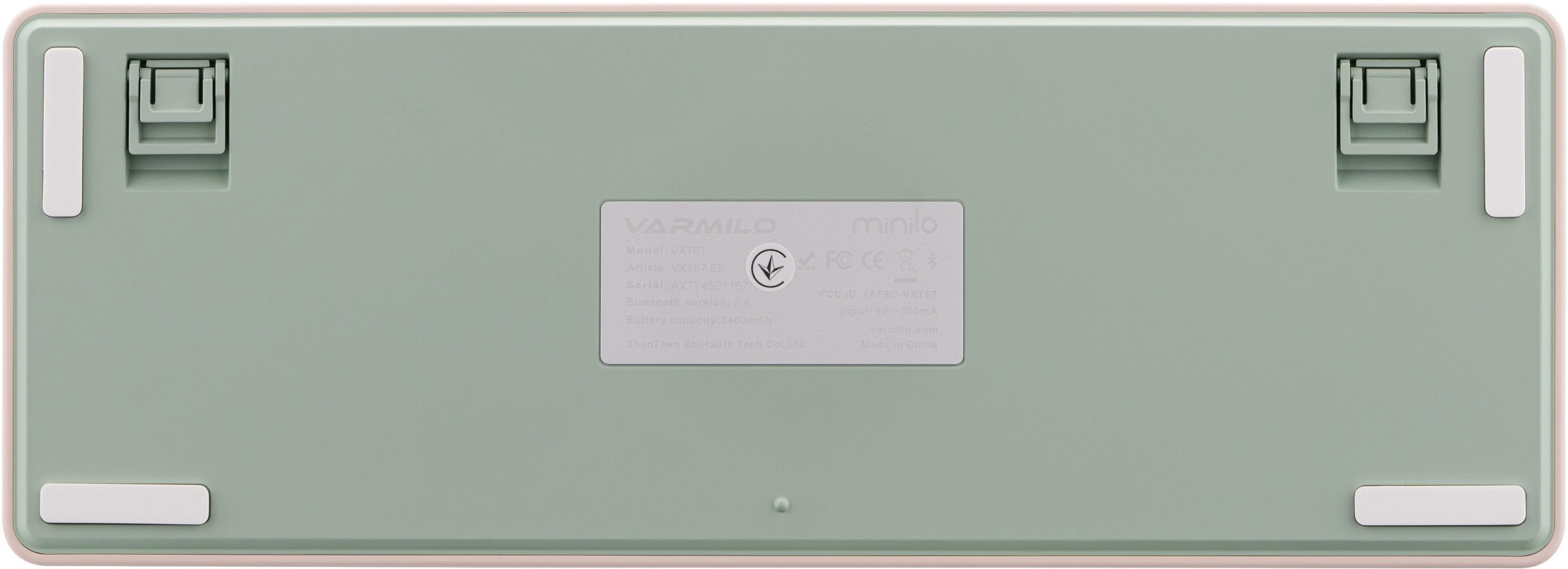 Клавиатура Varmilo Minilo VXT67 HOT-SWAP Eucalyptus Gateron G Pro 2.0 Silver EN с фото