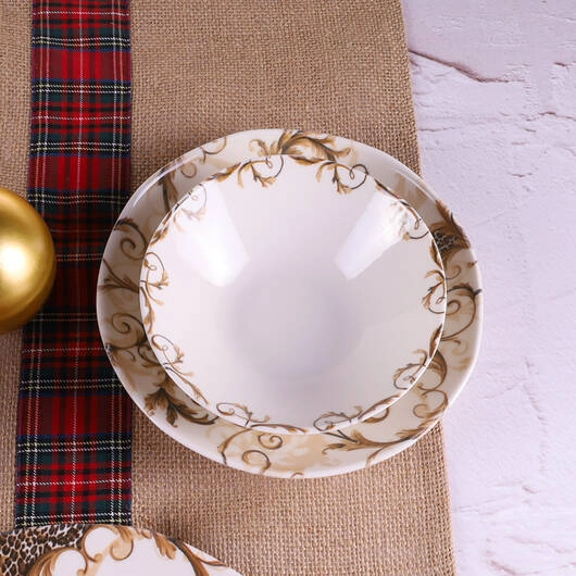 Fiyat (24 buyumli) dasturxon servizi Organik ORG24YS01DB1171 arzon