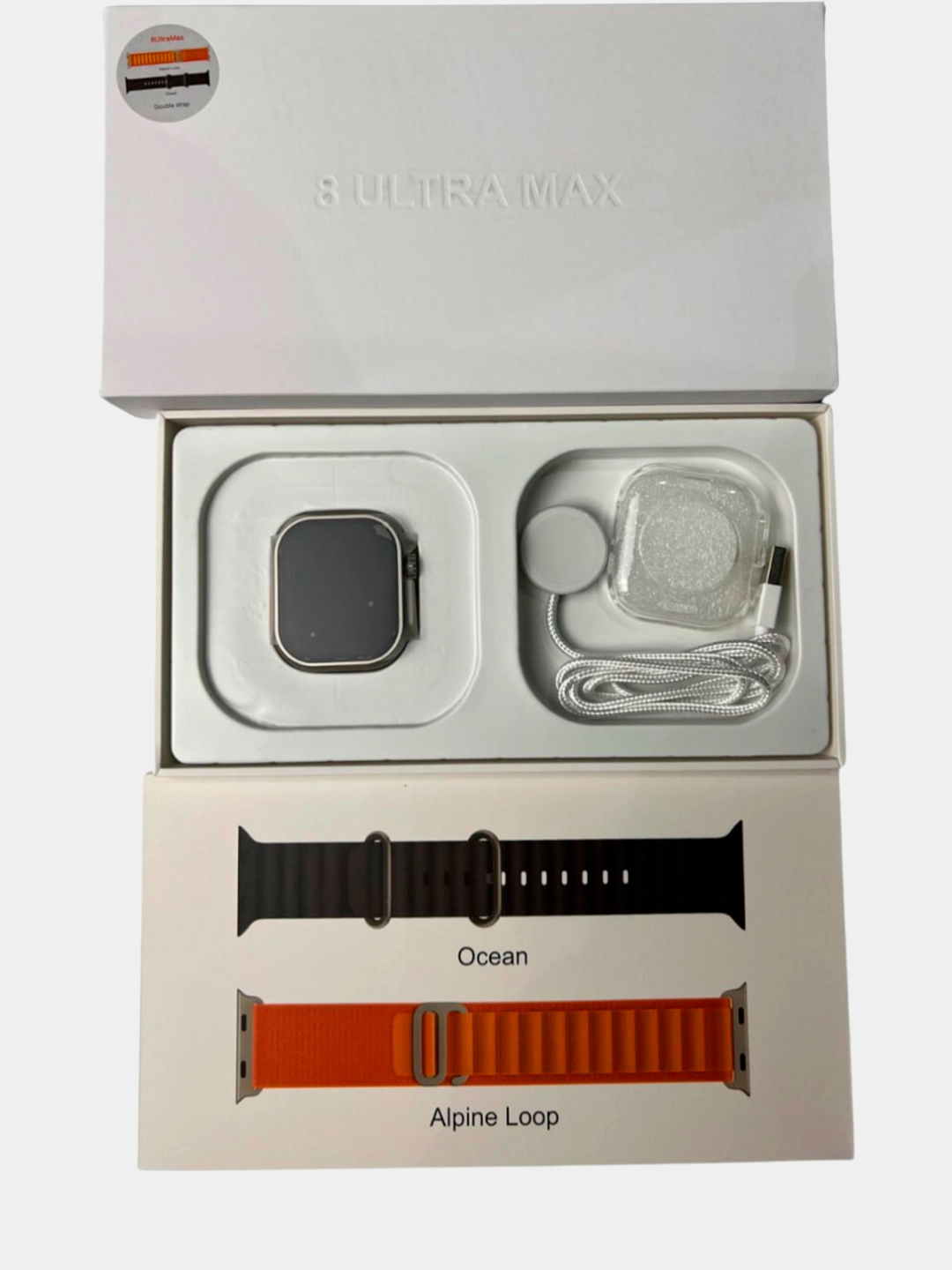 Смарт часы Watch 8 Ultra Max 49mm black/orange онлайн