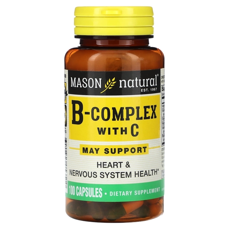 Mason Natural, B-комплекс с C, 100 капсул (05351) купить