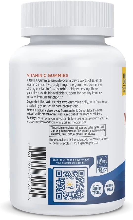 Nordic Naturals Vitamin C Gummies жевательный витамин C 250 мг, мандарин, 60 жевательных конфет (30160) в Узбекистане