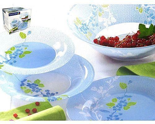 JAPANESE BLUE – 46 buyumli, 6 kishilik Luminarc dasturxon servizi arzon