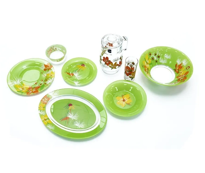 Pop flower green – 46 buyumli Luminarc dasturxon servizi (N6733) onlayn