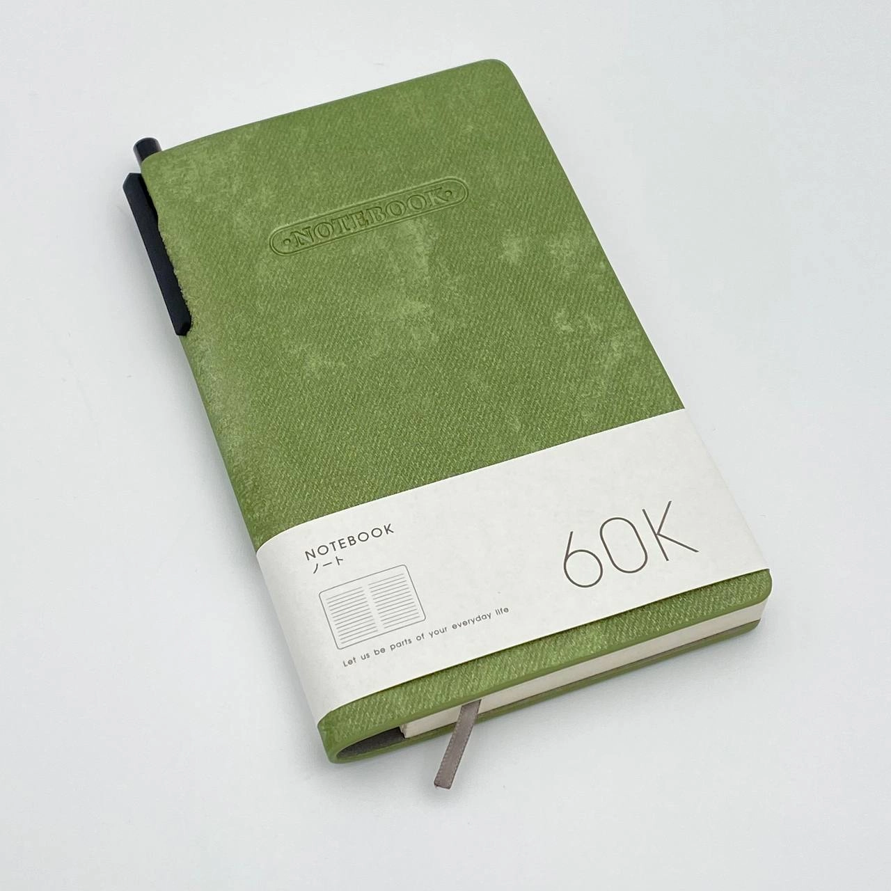 Блокнот с ручкой Dicai 163-60 клетку, зеленый, шт. (A6) недорого