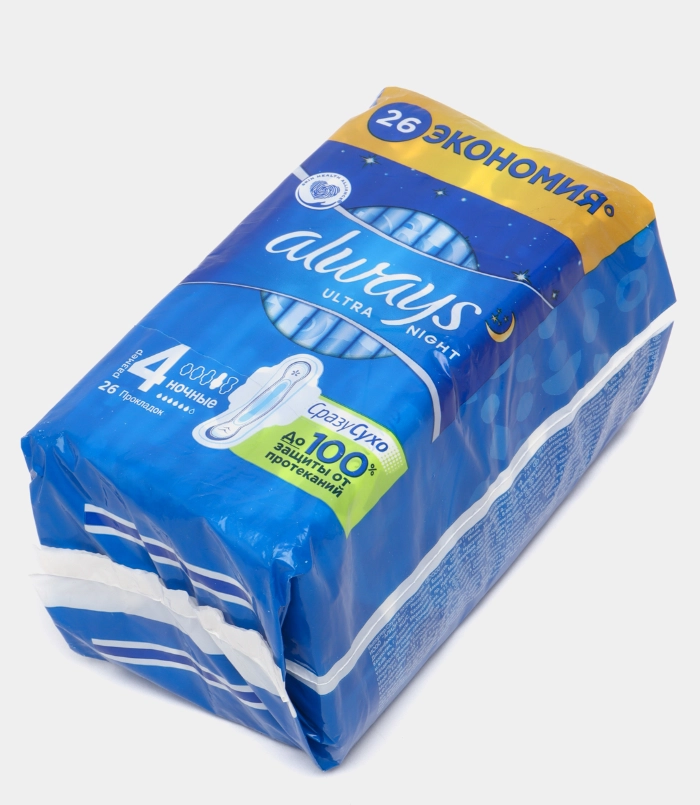 Always Ultra Pads Night Quatro 26 dona Ayollar gigiyenik tagligi onlayn
