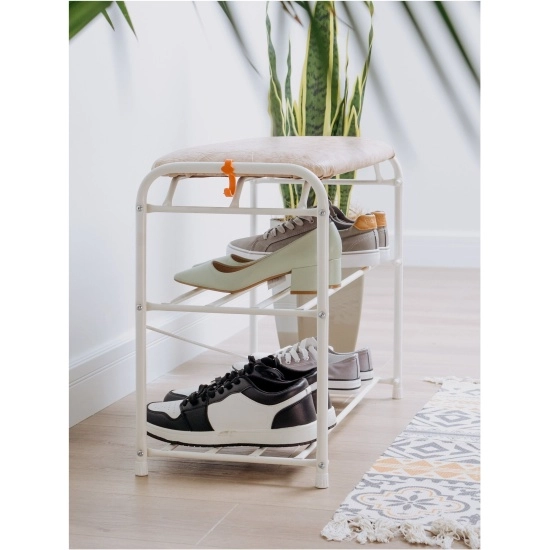 Альфа 23 o'rindiqli poyafzal stendi jigarrang (oq) bo'lib to'lash