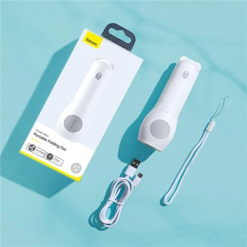 Baseus Bear Portable Folding Fan (Green, White, Rose) mini-ventilyatori onlayn