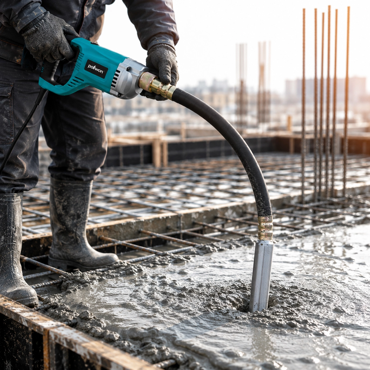 Pollwon PW149-800, 800 Vt beton uchun vibratori O'zbekistonda