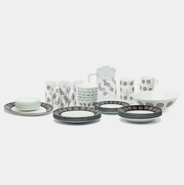 Kechki ovqat to'plami Luminarc Sirocco Brown 46 dona sotib olish