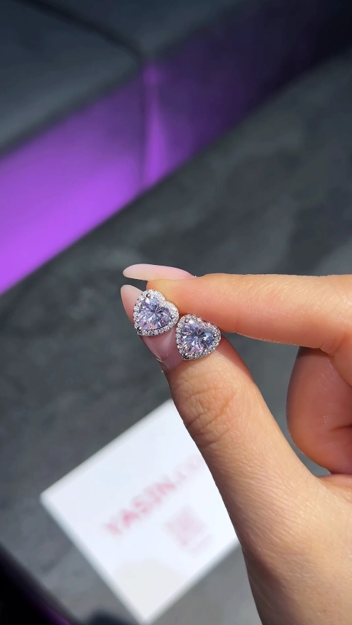 Kumush sirg'alar Crystal heart sotib olish