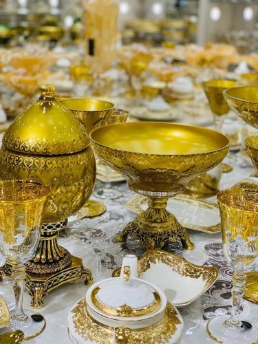 KIBELE meva va konfet idishlari to‘plami (tillarang, 12 buyumli) O'zbekistonda