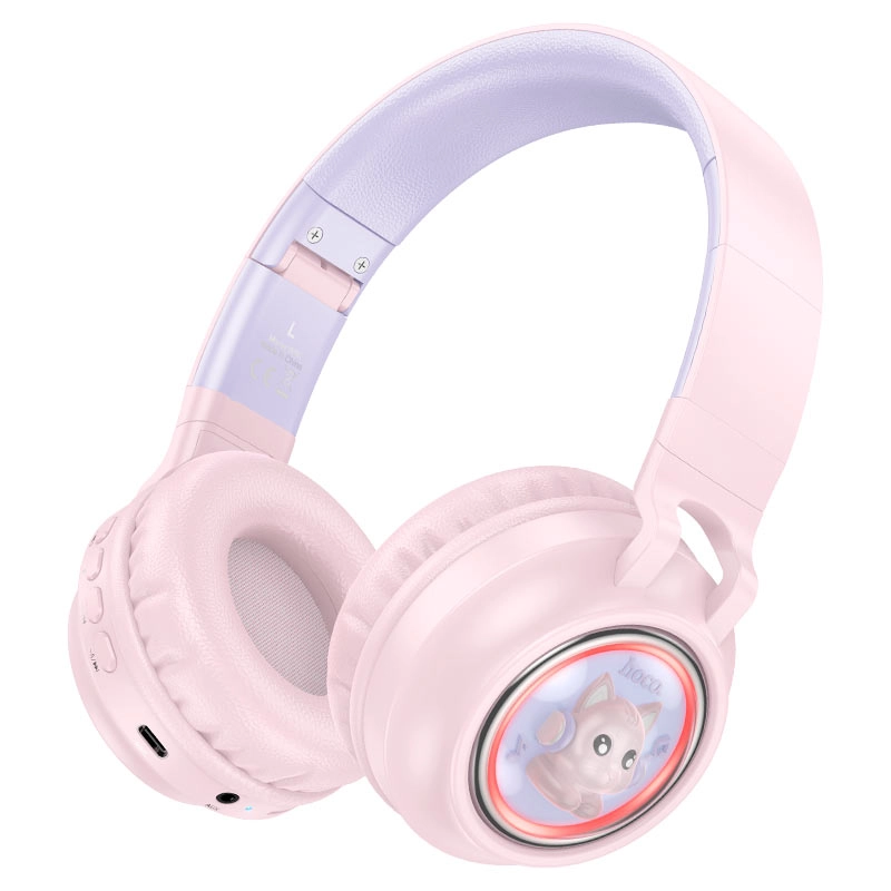 Беспроводные наушники Hoco W50 розовый купить