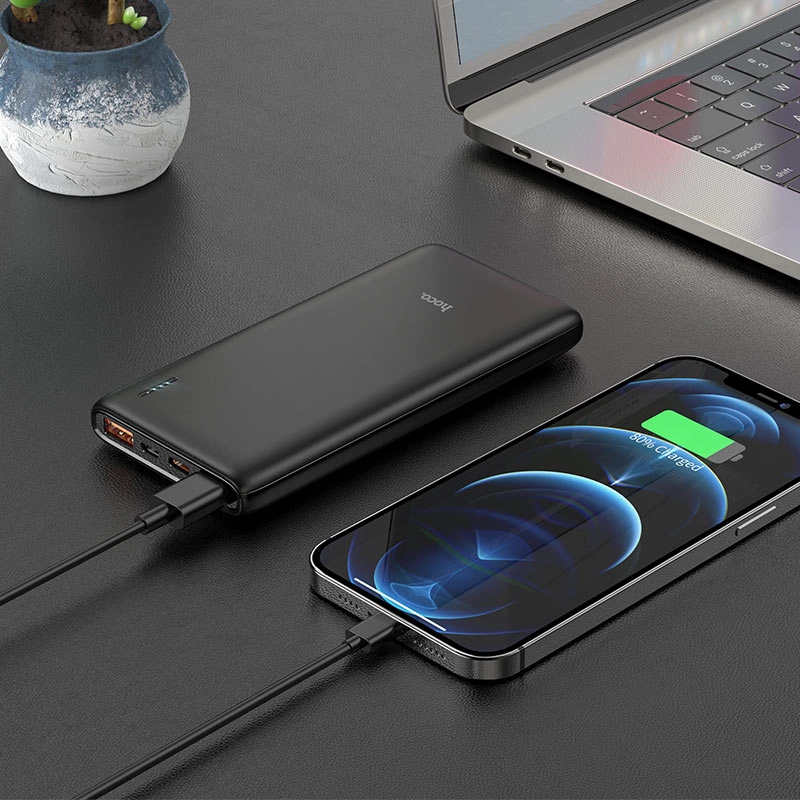 Внешний аккумулятор Power bank Hoco J80 10000mAh черный в Узбекистане