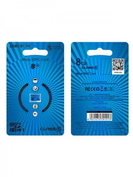 BOROFONE TF MEMORY CARD 8GB Micro SD Class 10 xotira kartasi arzon
