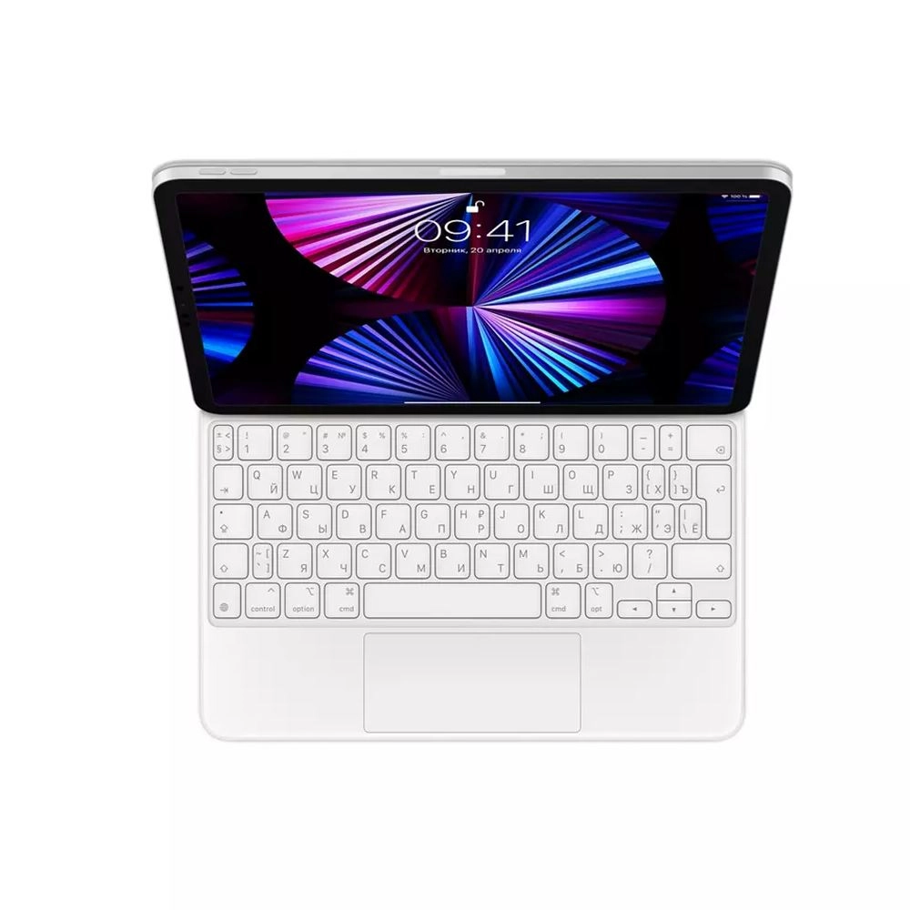 iPad Pro 10" (2022) uchun Apple Magic Keyboard (ruscha harfli) White klaviaturasi sotib olish