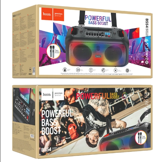 Портативная акустика Hoco BS54 Black рассрочка