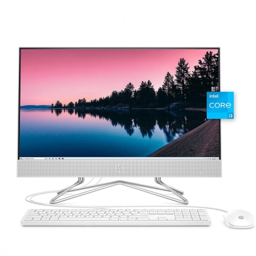 Моноблок HP All-in-One 24 DF1033NY / Intel i3-1125G4 / DDR4 4GB / HDD 1TB / Intel IrisX Graphics / DVD / 23.8" Full HD / Wi-Fi / White купить