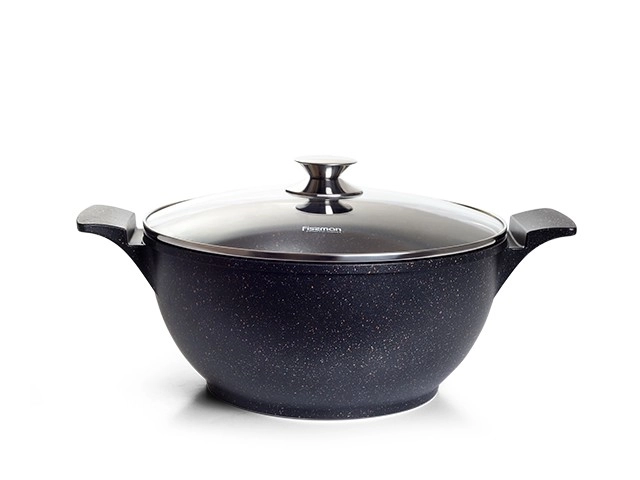 Сковорода для жарки Fissman Firenze 24x6 см, алюминий с антипригарным покрытием Greblon C2, индукция рассрочка