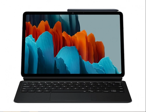 Чехол-клавиатура Book Cover Keyboard для Samsung Galaxy Tab S7+ (русские и английские буквы) купить