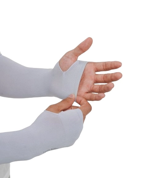 Перчатки от загара, солнцезащитные, компрессионные, Lets Silim синий купить