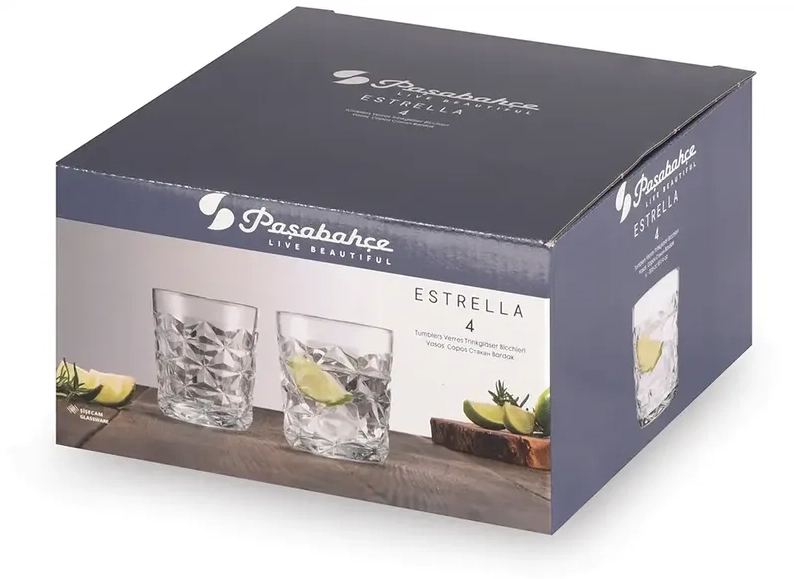 Pasabahce Estrella stakanlar to'plami 305ml 4 dona (520542) xususiyatlar