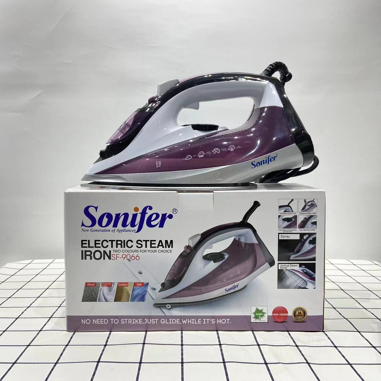 Паровой электрический утюг Sonifer SF-9066, Purple недорого