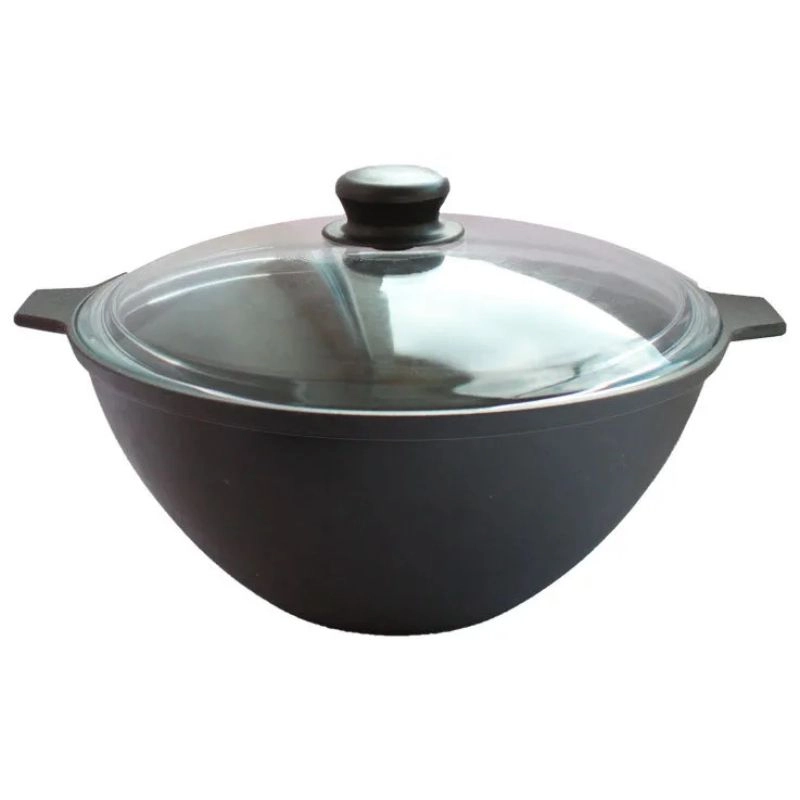 Kama ishlab chiqargan 4 litrlik shisha qopqoqli K42 cho&lsquo;yan qozon sotib olish