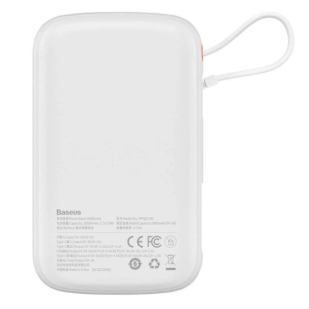 Baseus Qpow Pro Digital Display 22.5W Power Bank 10000 mAh tashqi akkumulyatori arzon