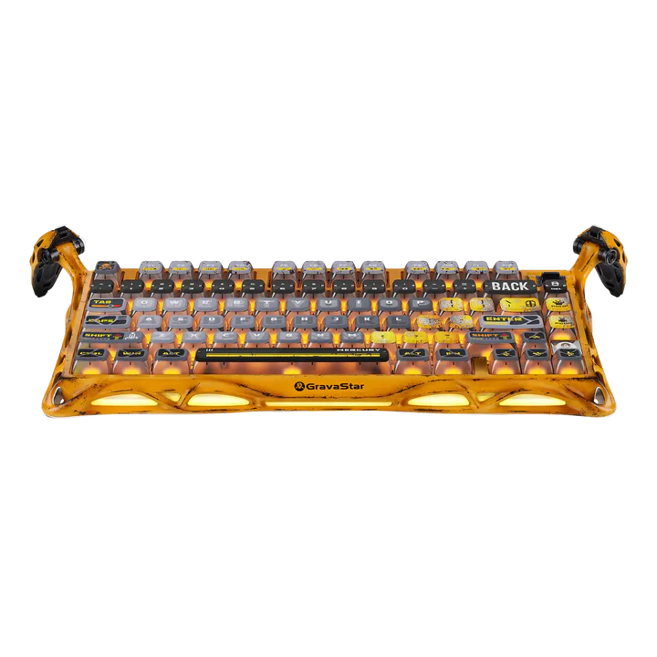 O&lsquo;yin klaviaturasi GravaStar Mercury K1 Pro, Cyberpunk Yellow arzon