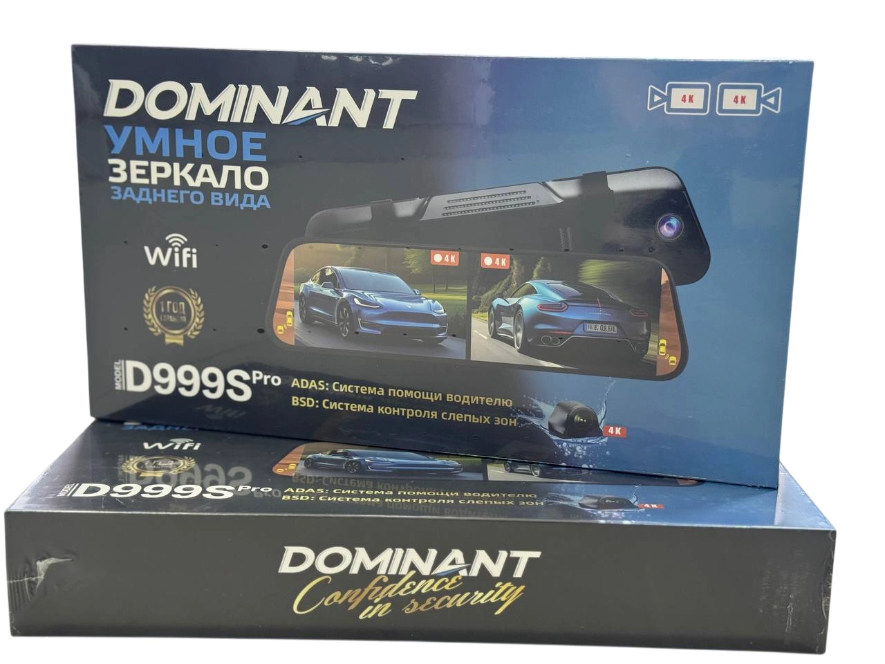 Videoregistrator Dominant D999S pro Wi-Fi (4K+4K) 2 kameralik sotib olish