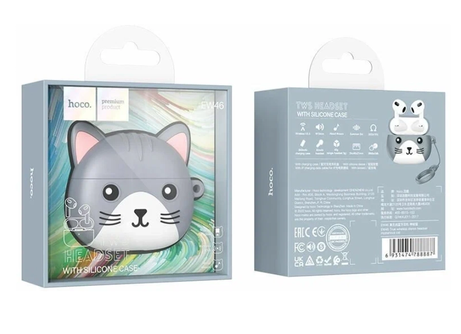 Hoco EW46 kulrang simsiz quloqchini xususiyatlar