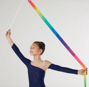 PoweGym A225 Badiiy gimnastika uchun lenta (6 m lenta, 58 sm tayoq) O'zbekistonda