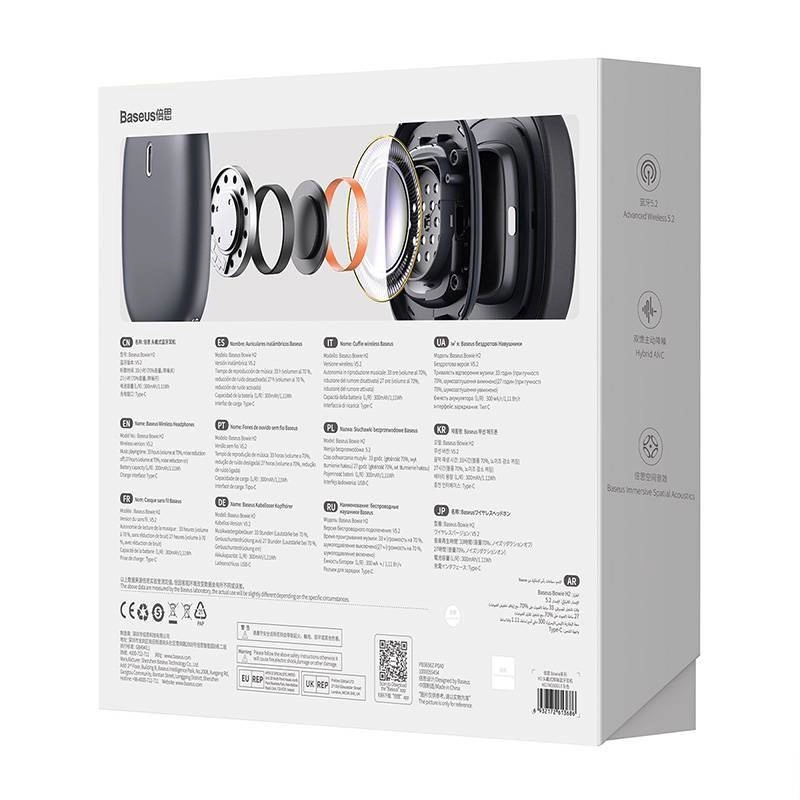 Беспроводные наушники Baseus Bowie H2 черный с фото