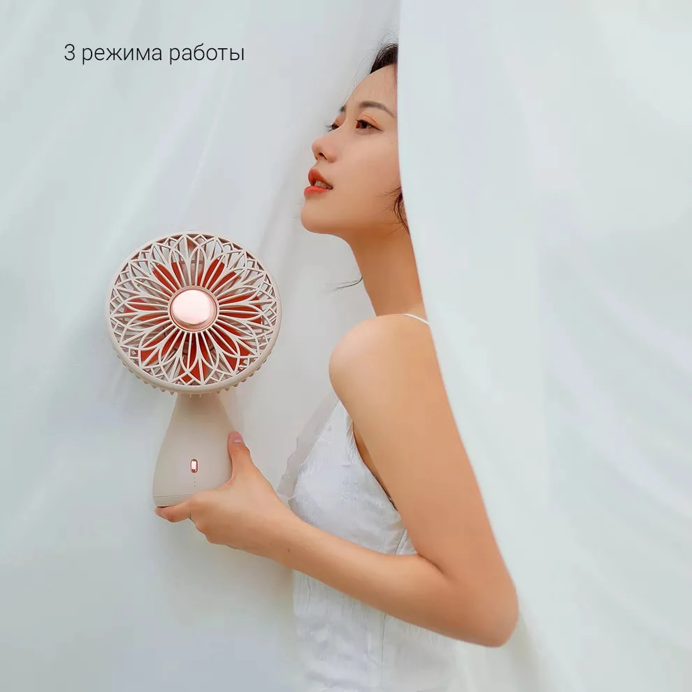Портативный вентилятор Xiaomi Sothing Bridal Bouquet розовый онлайн