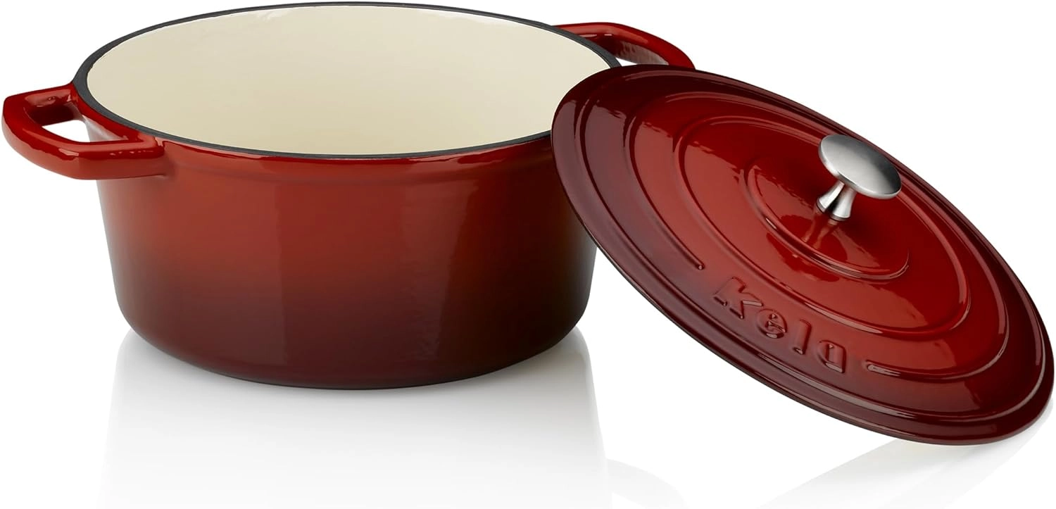 Qozon cho'yan Qopqoqli KELA CALIDO, 3,8 L, QIZIL arzon