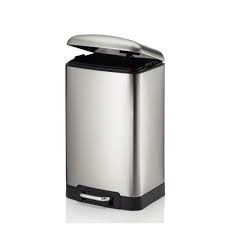 Ведро для мусора с педалью стальной 12 л. Davino, KELA купить